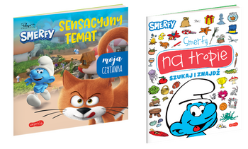 2w1 SMERFY NA TROPIE książka dla dzieci wyszukiwanka książeczka Harper