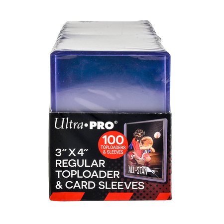 TOPLOADER Regular 3x4 100 sztuk +koszulki Ultra Pro