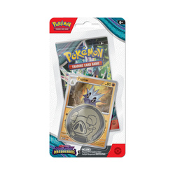 Pupitar karta + MONETA +booster karty Pokemon TCG Checklane Twilight Masquerade ORYGINALNE KARTY