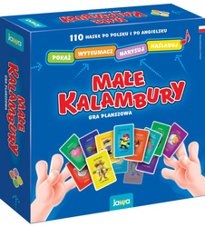 OUTLET Małe kalambury JAWA gra planszowa SŁOWNA dla dzieci 4+ edukacyjna rodzinna