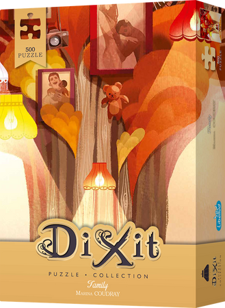 DIXIT MINI ROZSZERZENIE DODATEK KARTA PROMO do gra planszowa +PUZZLE 500 Family