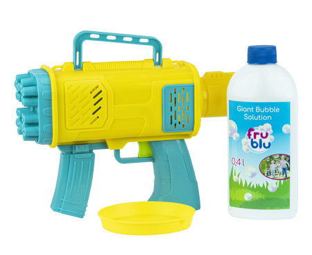 MEGA BLASTER 24 otwory karabin pistolet bańki mydlane +PŁYN DO BANIEK 400ml