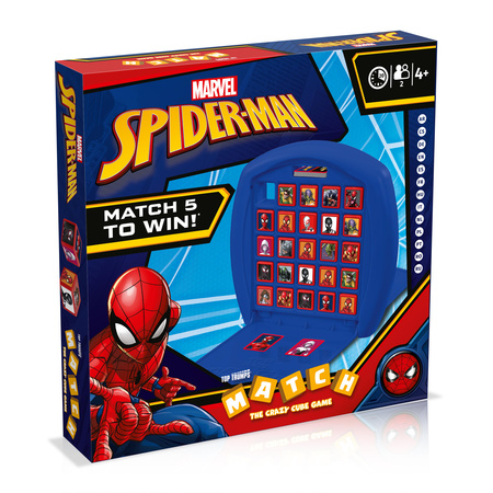 MATCH Spiderman gra planszowa Marvel szalona kostka bajka dla dzieci