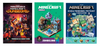 3w1 MINECRAFT PODRĘCZNIKI KSIĄŻKI +500 naklejek 192 STRONY ilustrowana PC