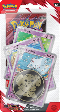 TOGEKISS FOIL PROMO +MONETA +karty +booster Pokemon TCG Checklane PREMIUM Destined Rivals ORYGINALNE KARTY