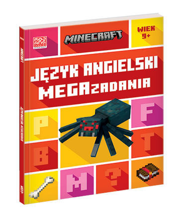JĘZYK ANGIELSKI MEGA ZADANIA MINECRAFT zabawa i nauka książka dla dzieci 9+