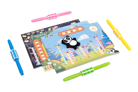 Takenokolor gra planszowa kolorowanie ogrodu RODZINNA flamastry panda 8+