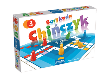 2w1 Chińczyk i Barykada tradycyjna gra planszowa klasyczna dla dzieci 5+