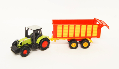 SIKU 1650 2w1 zestaw Traktor +przyczepa ciągnik