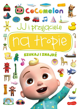 JJ I PRZYJACIELE NA TROPIE SZUKAJ I ZNAJDŹ COCOMELON książka dla dzieci