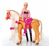 Zestaw lalka i chodzący koń KONIK DŹWIĘK chodzi baterie 30cm interaktywny