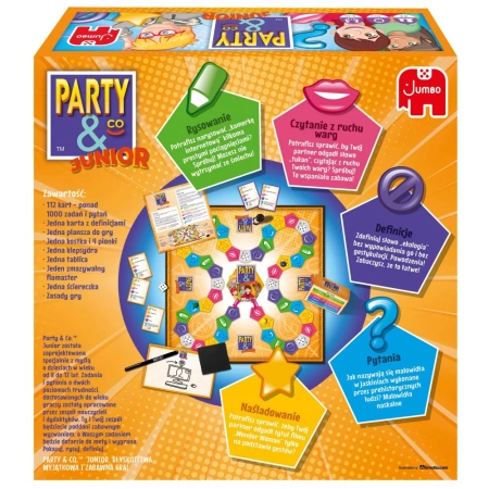 Party & Co Junior gra rodzinna dla dzieci kids time planszowa kalambury 8+
