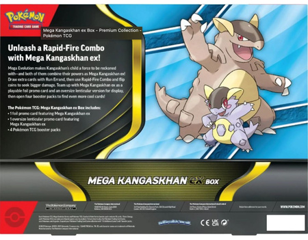MEGA ZESTAW POKEMON TCG Kangaskhan ex Box promo 4x booster ORYGINALNE KARTY