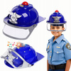 Kask policyjny zabawka ŚWIATŁO DŹWIĘK dla dzieci zabawa POLICJANT hełm