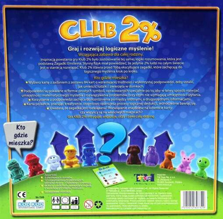 CLUB 2% gra planszowa klub smart łamigłówka logiczna na myślenie dla dzieci