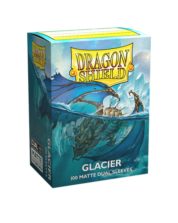 OUTLET Koszulki PREMIUM na karty talię Pokemon MtG Magic Dual MATTE Dragon Shield Sleeves protektory Glacier (100 sztuk)