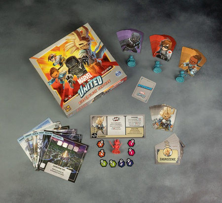 MARVEL UNITED gra 2x ROZSZERZENIE: Rise of Black Panther +Tales of Asgard