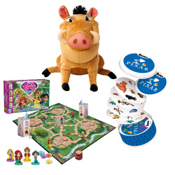 PREZENT MARZEŃ DISNEYA: DOBBLE DISNEY PIXAR +KRÓL LEW PUMBA +WIELKA GRA 3D