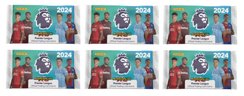 6x PANINI KARTY PIŁKARSKIE Saszetka Premier League 2024 Adrenalyn ORYGINALNE