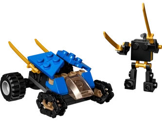 2w1 LEGO NINJAGO 30592 zestaw z serii dla dzieci POJAZD +LUDZIK 69 klocków