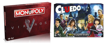 2w1 Monopoly Wikingowie Cluedo Vikings gra planszowa NOWA