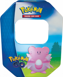 BLISSEY PUDEŁKO METALOWE na karty talię Pokemon TCG pusta puszka ORYGINALNA