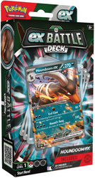 Battle Deck Houndoom ex karty Pokemon talia do gry +plansza moneta pudełko ORYGINALNE KARTY