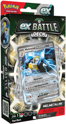 Battle Deck Melmetal ex karty Pokemon talia do gry +plansza moneta pudełko ORYGINALNE KARTY