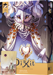 DIXIT MINI ROZSZERZENIE DODATEK KARTA PROMO do gra planszowa +PUZZLE 1000 Queen of Owls