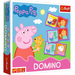 Domino Świnka Peppa gra planszowa dla dzieci 3+