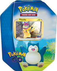 Karty Pokemon Go TCG PUDEŁKO SNORLAX METALOWE na talię +4x booster saszetka ORYGINALNE KARTY