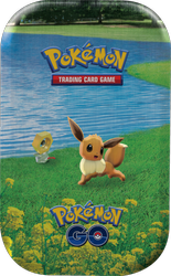 Karty Pokémon Go TCG Tin Puszka 2x booster moneta Eevee ORYGINALNE KARTY