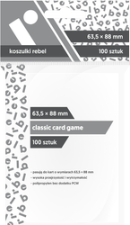 Koszulki Rebel 63,5x88 Classic Card Game 100 SZT