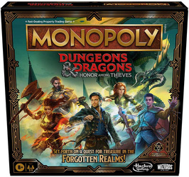 Monopoly Dungeons D&D Dragons RPG Złodziejski honor gra planszowa ANGIELSKA