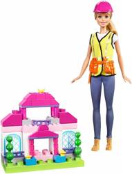 OUTLET LALKA BARBIE Dom +klocki domek Mega Blocks FCP76