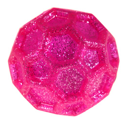 Piłka sensoryczna antystresowa różowa rehabilitacyjna piłeczka świecąca