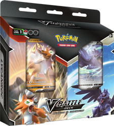 Pokemon Battle Deck Bundle Lycanroc vs Corviknight zestaw karty ORYGINALNE