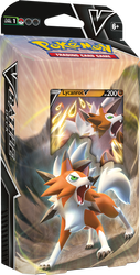 Pokemon TALIA BATTLE karty trading cards moneta pudełko na Deck Lycanroc V ORYGINALNE KARTY