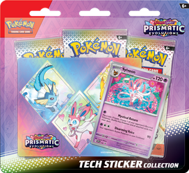 Pokemon TCG Prismatic Evolutions Tech Sticker Sylveon ORYGINALNE KARTY