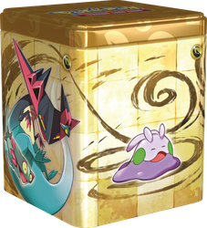 Pokémon TCG Stacking Tin Puszka Dragon Type boostery + naklejki ORYGINALNE KARTY