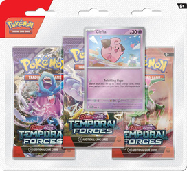 Pokemon TCG Temporal Forces 3x booster Blister Cleffa