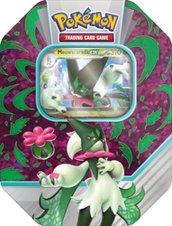 Pokemon TCG Tin puszka Paldea Partners MEOWSCARADA 4 boostery + promo ORYGINALNE KARTY