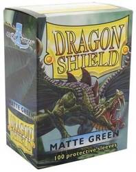 Protektory MATOWE Zielone 100 szt Dragon Shield koszulki MtG