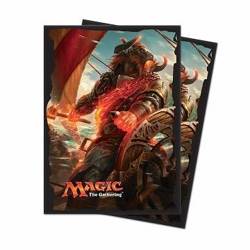 Protektory na talię karty MtG gra Magic the Gathering koszulki Rivals of Ixalan Angrath, the Flame-Chained (80 sztuk)