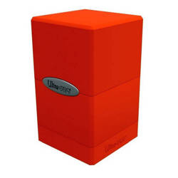 Pudełko pomarańczowe satynowe Tower na karty talię MtG Pumpkin