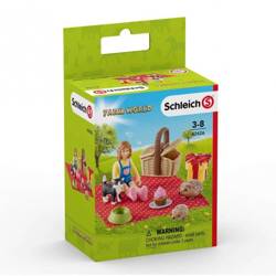 SCHLEICH 42426 PIKNIK Jeże dziewczynka kot jeż