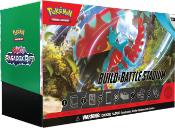 STADIUM 2 BUILD BATTLE BOX +karty PROMO 3 boostery Pokemon Paradox Rift ORYGINALNE KARTY