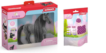 Schleich 2w1 PIĘKNA KLACZ konie koń PIĘKNE WŁOSY 42581 +AKCESORIA DO KONI