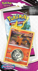 Tepig promo karty POKEMON +MONETA +booster +KOD ORYGINAŁ Checklane Blister Fusion Strike ORYGINALNE KARTY