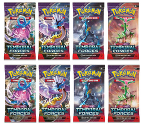 ZESTAW 8w1 Booster Temporal Forces Pokemon TCG saszetka karty ORYGINALNE